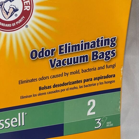 Arm and Hammer Bissel 2 Vacuum Bags 3 Pack Odor Eliminating Unopened - Picture 3 of 12